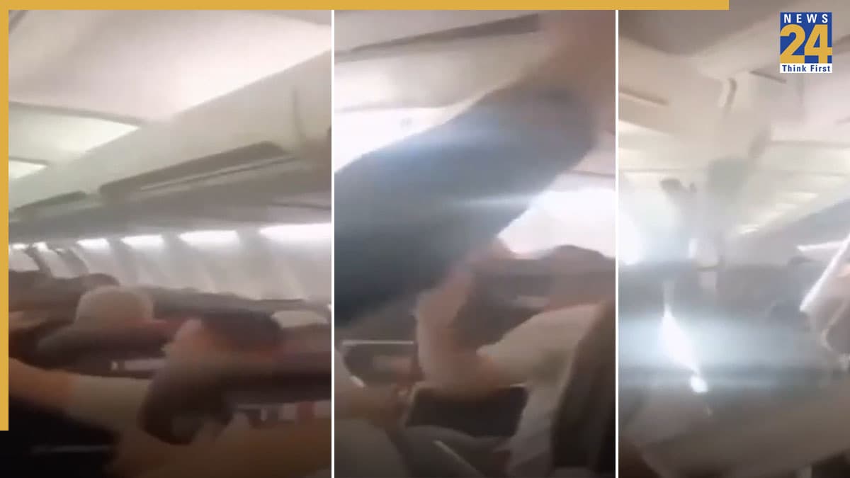 ईरान में टेकऑफ के वक्त फटा विमान का टायर, यात्रियों पर गिरी छत; VIDEO में देखें कैसे मची चीख-पुकार