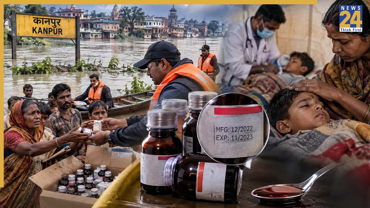कानपुर में बाढ़ पीड़ितों को बांटी गई एक्सपायर्ड कफ सिरप, कई बच्चों की तबीयत बिगड़ने से मचा हड़कंप