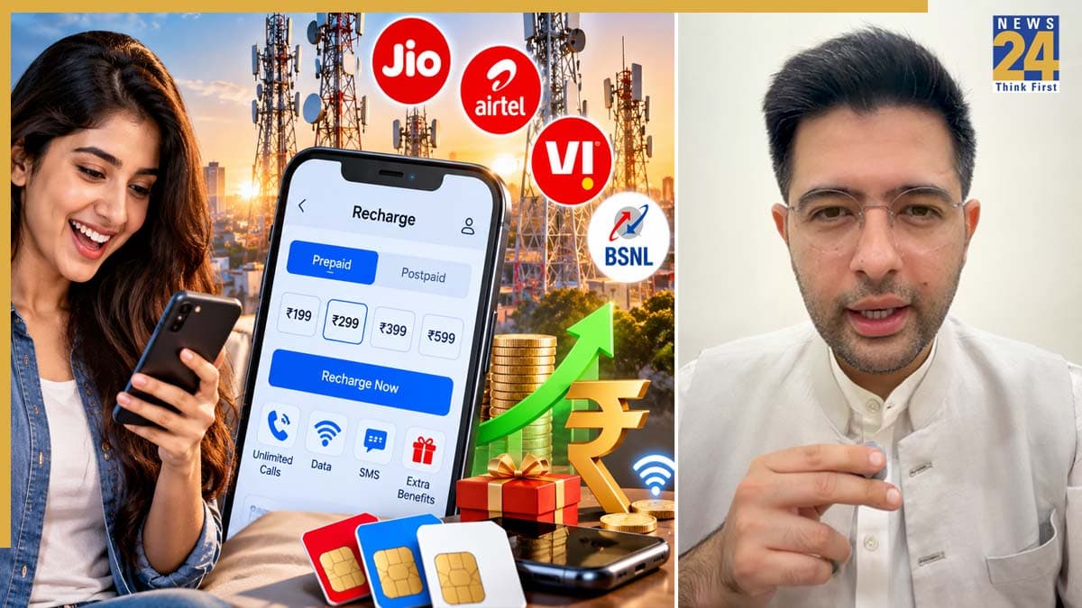 raghav chadha mobile recharge, prepaid recharge new rules, voice sms only recharge plan