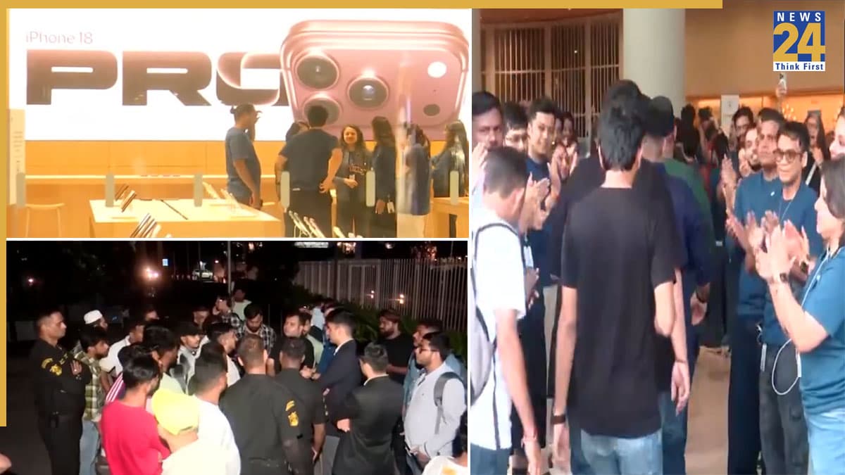 भारत में iPhone 18 की सेल शुरू, एप्पल स्टोर के बाहर रातभर खड़े रहे लोग, वायरल हुए वीडियो