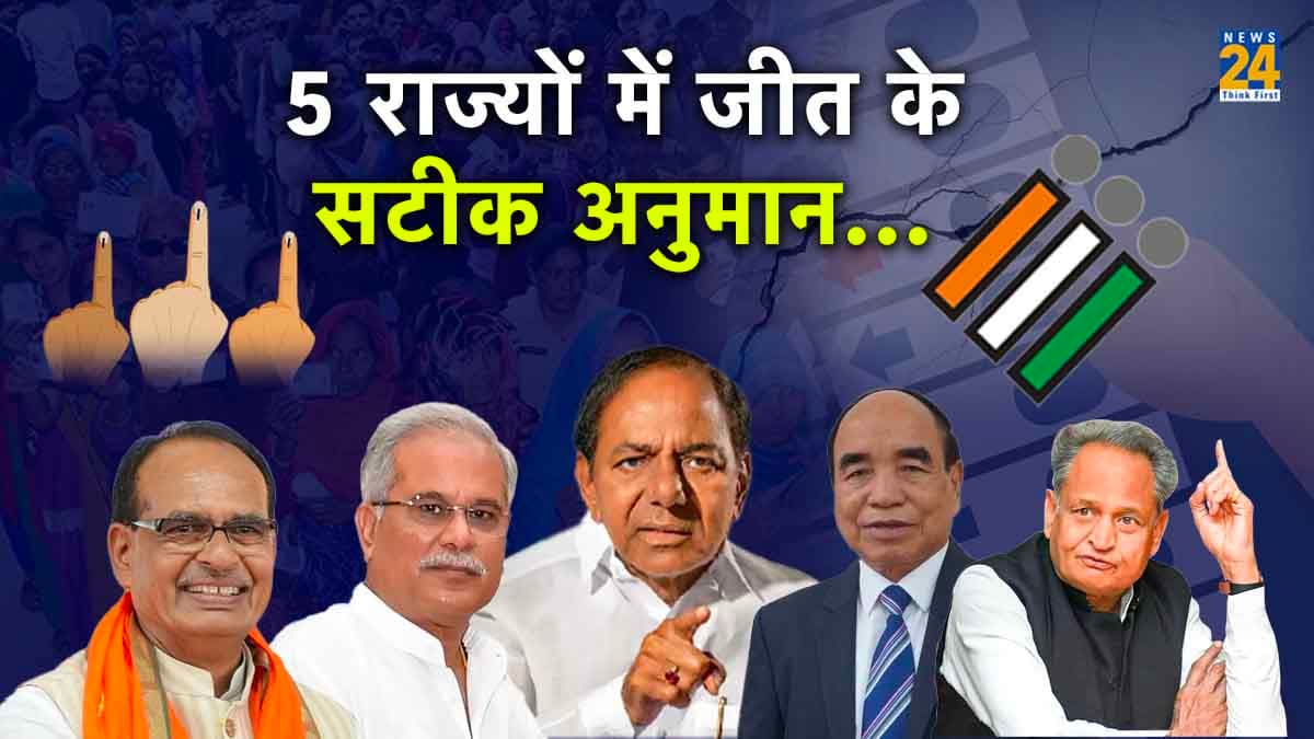 MP-Rajasthan में भाजपा, छत्तीसगढ़-तेलंगाना में कांग्रेस, जानें Exit Polls में कहां-किसकी सरकार?