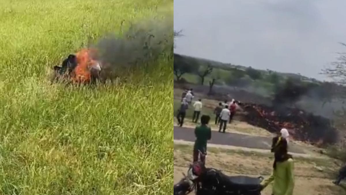 राजस्थान के चूरू में एयरफोर्स का लड़ाकू विमान क्रैश, दोनों पायलट की मौत
