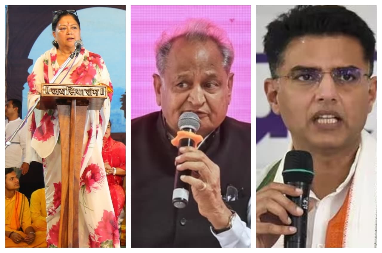 Former CM Vasundhara Raje Slams Ashok Gehlot and Sachin Pilot Former CM Vasundhara Raje Slams Ashok Gehlot and Sachin Pilot