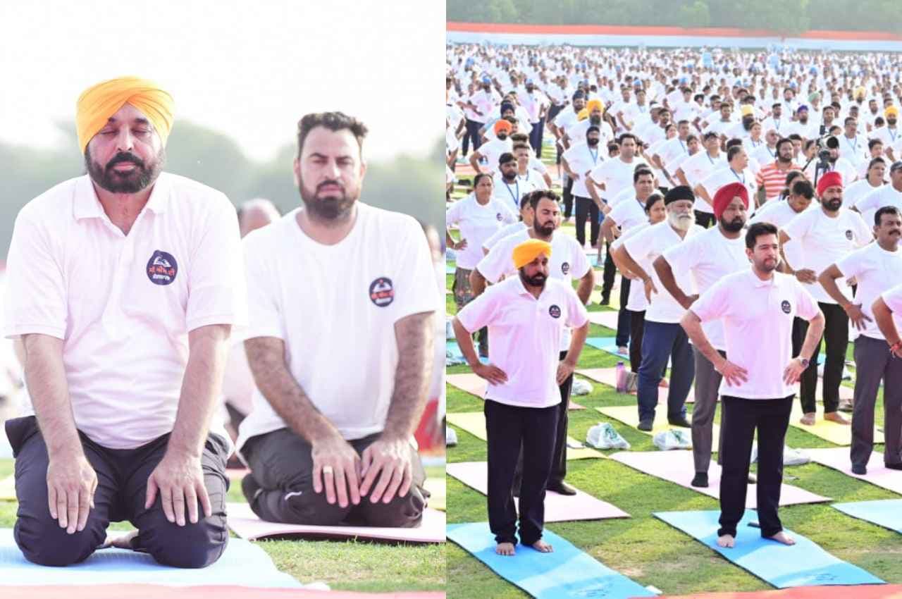 Yoga Day 2023: ‘सी.एम. दी योगशाला’ को लोक लहर में बदलने के लिए मुख्यमंत्री ने 50 हज़ार लोगों का किया नेतृत्व