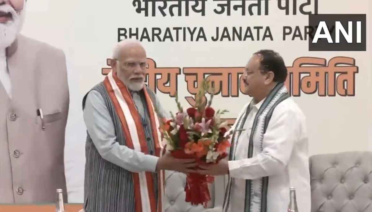 PM Modi Central Election Committee Meeting In BJP Headquarter PM Modi Central Election Committee Meeting In BJP Headquarter