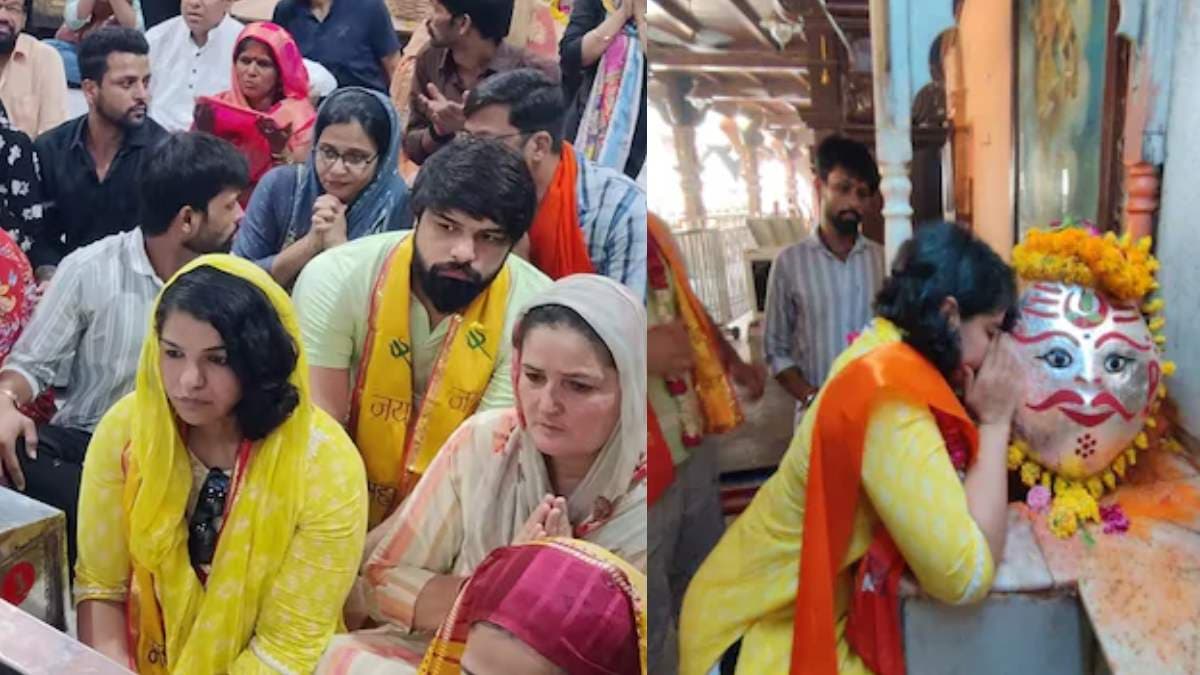 बाबा महाकाल के दर पर पहुंची ओलंपिक मेडलिस्ट साक्षी मलिक, बोली- अब अखाड़े में बच्चों को सीखाऊंगी पहलवानी