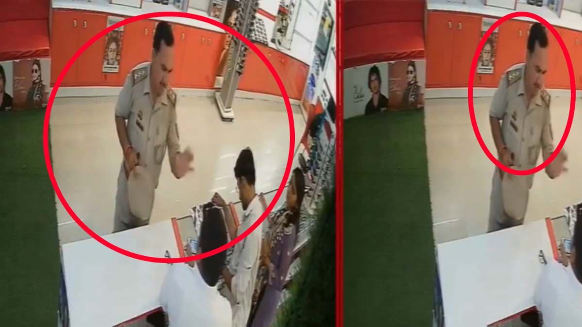 'जो करना है कर लो...' मिर्जापुर में पुलिस इंस्पेक्टर की दबंगई, CCTV फुटेज वायरल