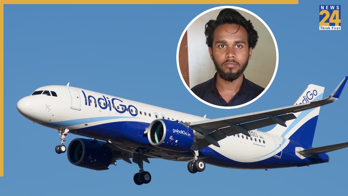 हवा में था IndiGo का विमान… इमरजेंसी गेट खोलने लगा शख्स, पकड़े जाने पर बोला- 'भूत ने करवाया'