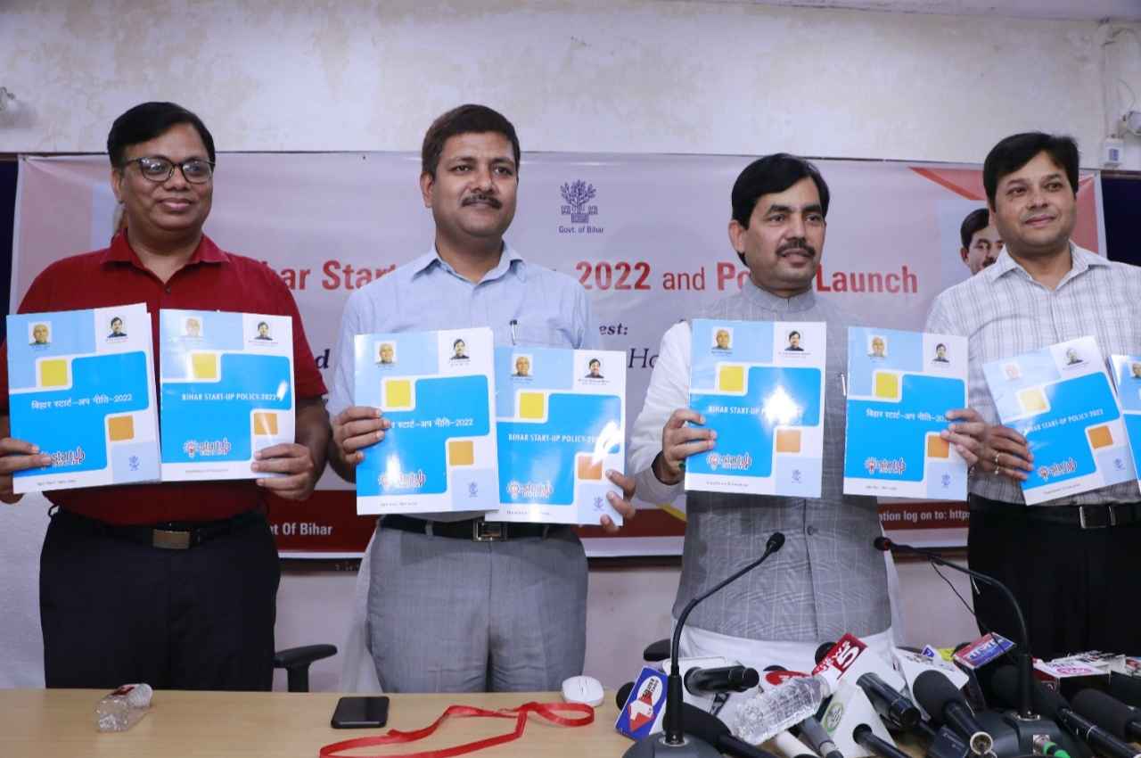 सैयद शाहनवाज हुसैन ने लॉन्च की बिहार स्टार्ट-अप पॉलिसी 2022,  इनोवेटिव बिजनेस आइडिया को मिलेगा 10 लाख रुपए का ब्याज मुक्त सीड फंड