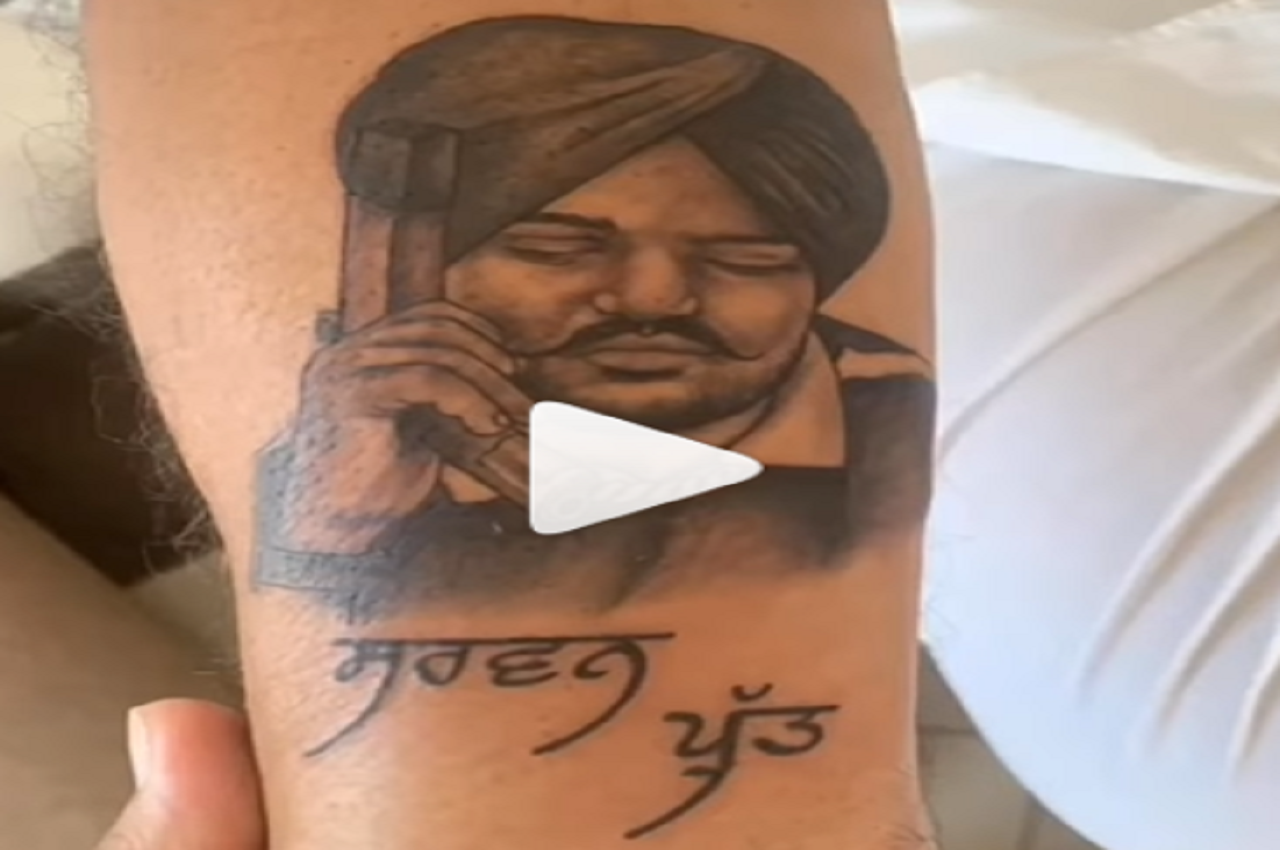 Giving a Tribute to Sidhu Moosewala With his Picture and 5911 Print  Tattoo  Ink Master