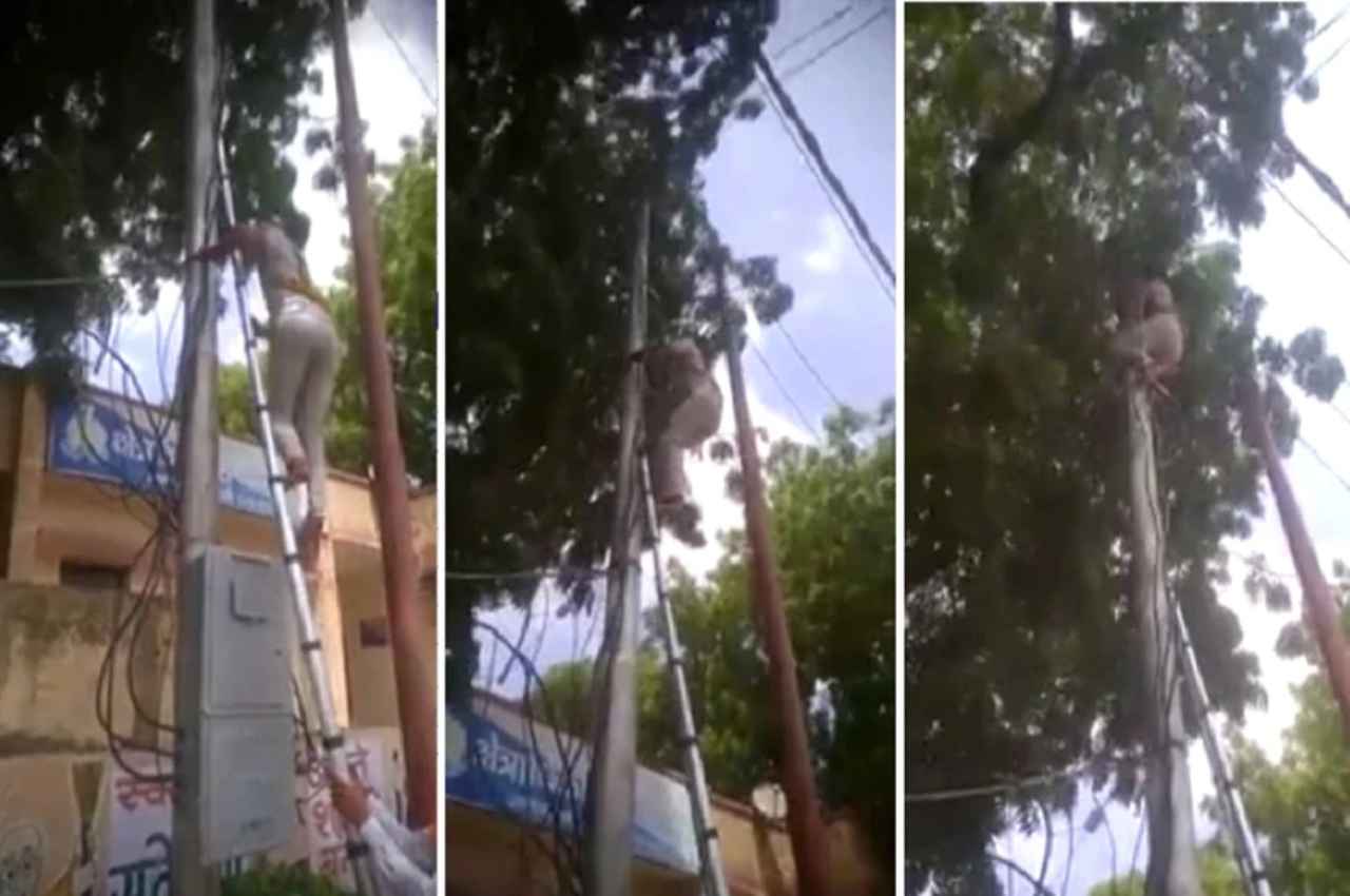 पुलिस ने हेलमेट न पहनने पर काट दिया चालान, गुस्से में लाइनमैन ने भी कर दिया थाने का ये हाल