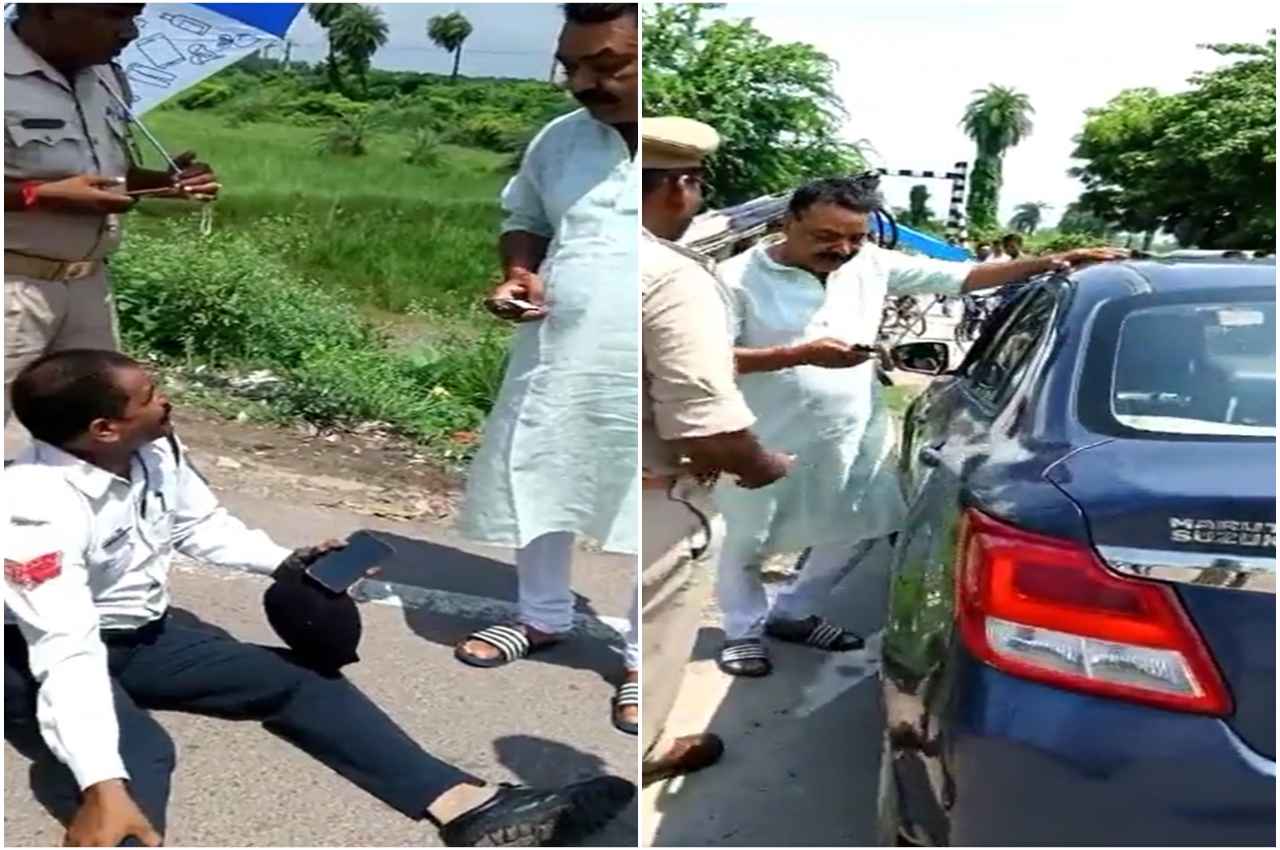 Barabanki: रिटायर्ड इंस्पेक्टर ने ट्रैफिक कांस्टेबल पर चढ़ाई कार, देखें वायरल वीडियो