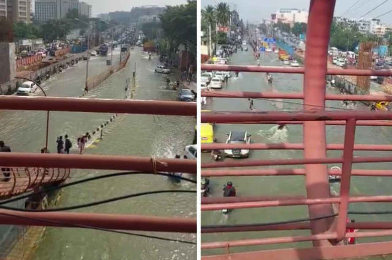Viral Video: भारी बारिश के बाद नदी जैसी दिखी बेंगलुरु की सड़कें, हर जगह दिखा पानी