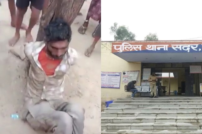 Man tied to a tree and beaten up in Dausa