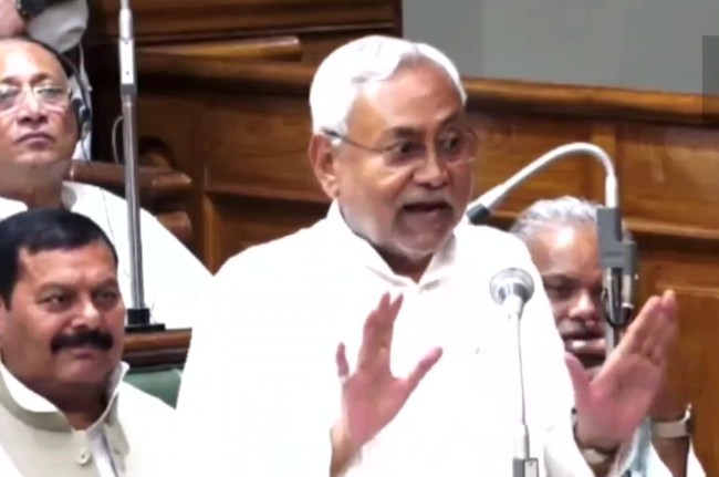 Nitish Kumar in Legislative Assembly