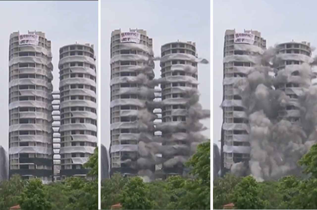 Twin Towers Demolition Video: महज 15 सेकंड में जमींदोज हुआ ट्विन टावर, कोर्ट से लेकर धाराशायी होने तक की पूरी खबर, कब-कब क्या हुआ?