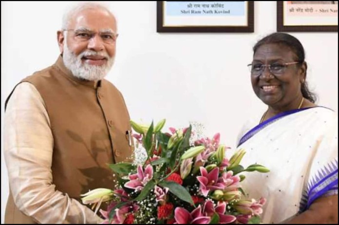 PM Modi and Druapdai Murmu
