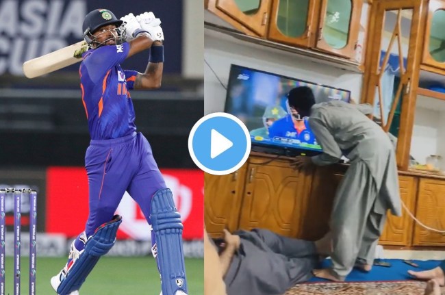 kissing Pandya on TV screen