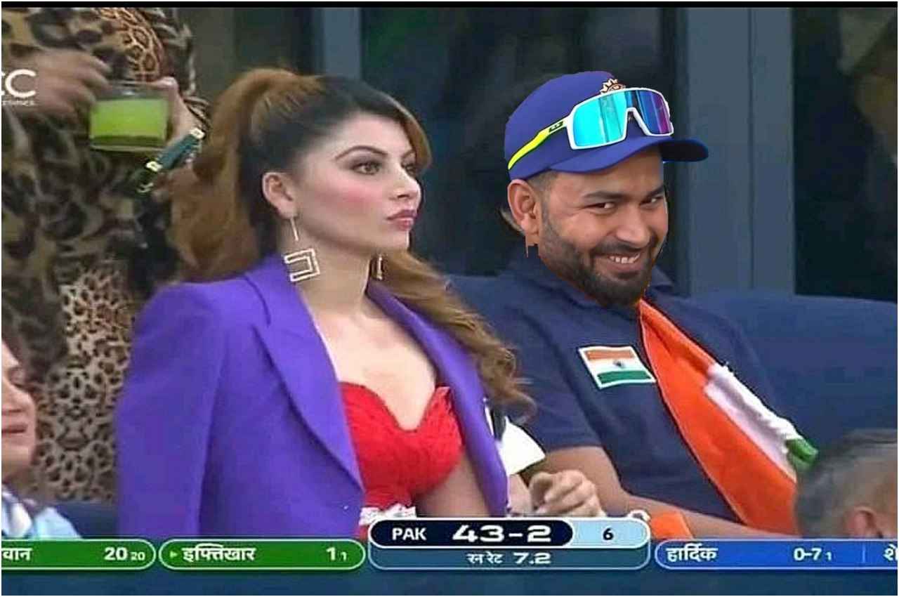 T20 world cup 2022 ind vs pak urvashi rautela rishabh pant