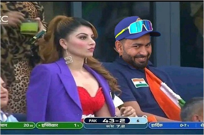 T20 world cup 2022 ind vs pak urvashi rautela rishabh pant