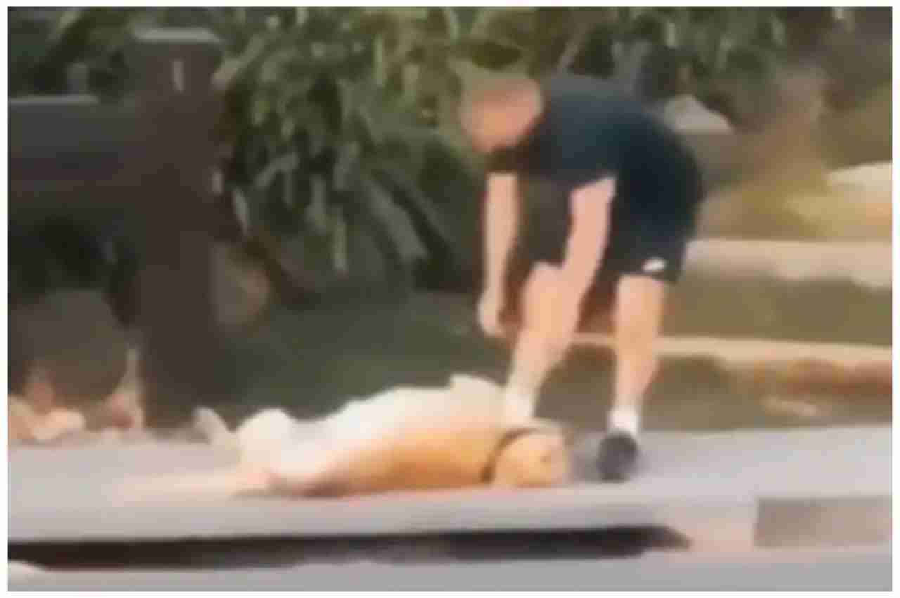 Viral Video: डॉगी को आया मालिक पर गुस्सा, फुटपाथ पर ही करने लगा हरकतें, देखें वीडियो
