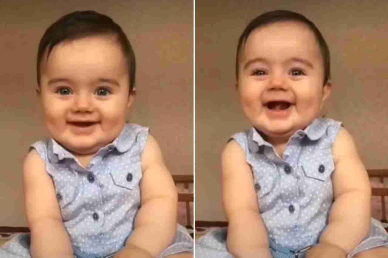 Viral Video: कैमरे में पहली बार देख कर छोटे बच्चे ने किया ऐसा क्यूट स्माइल, फिदा हो गए यूजर्स