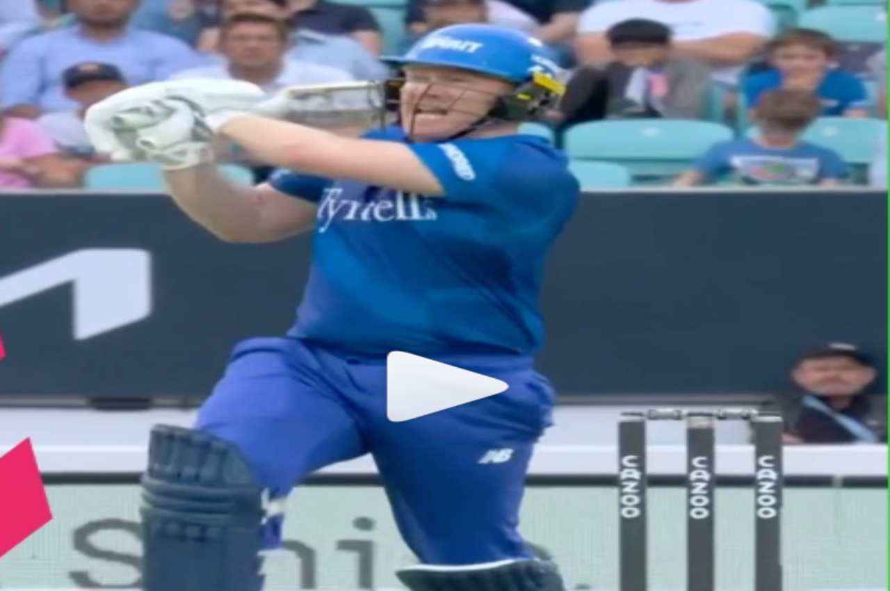 Video: इंटरनेशनल क्रिकेट से संन्यास के बाद गेंदबाजों को कूटा, Eoin Morgan ने मचाया कत्लेआम