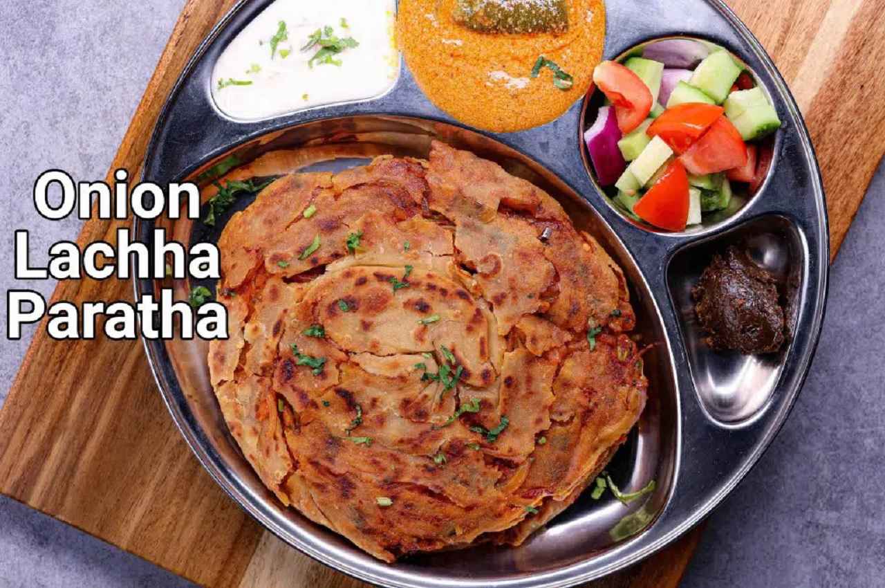 ऑनियन लच्छा पराठा