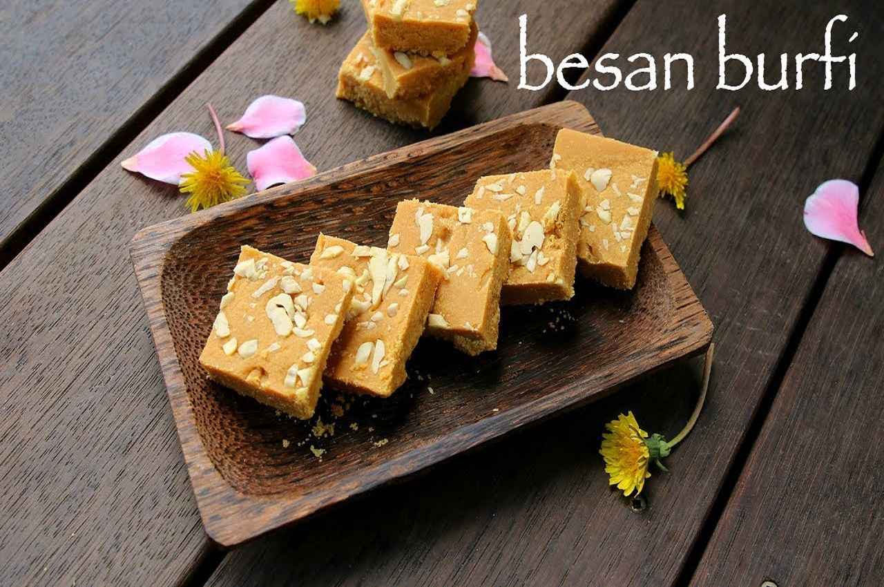 बेसन बर्फी