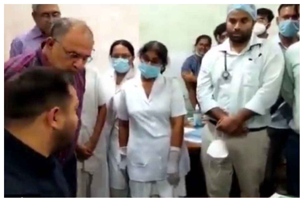बिहार: जब अचानक रात 12 बजे पटना PMCH पहुंच गए तेजस्वी यादव, देखें क्या करते मिले डॉक्टर
