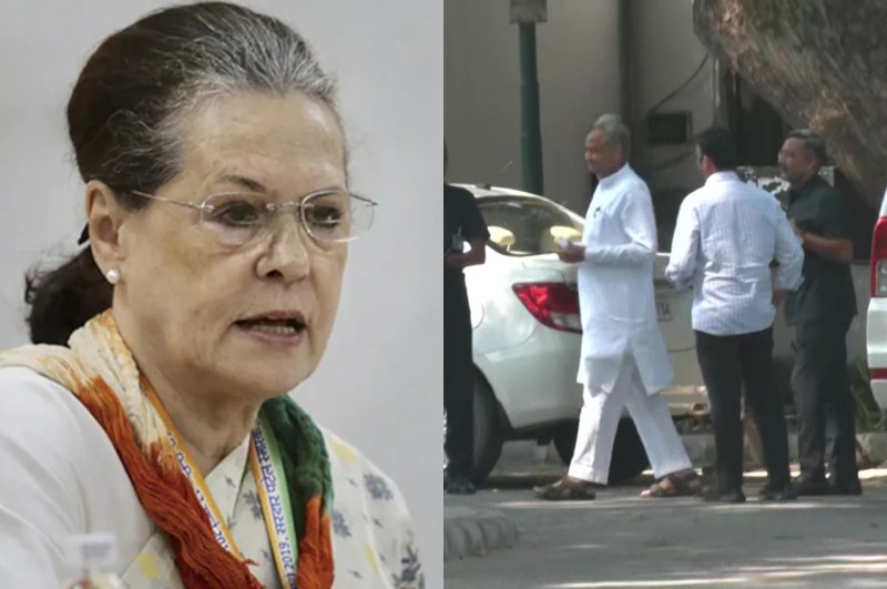 CM Ashok Gehlot Meet Congress interim president Sonia Gandhi