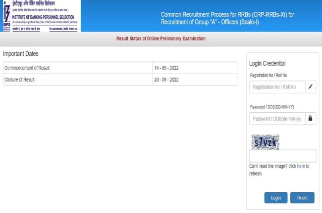 IBPS RRB PO Result 2022