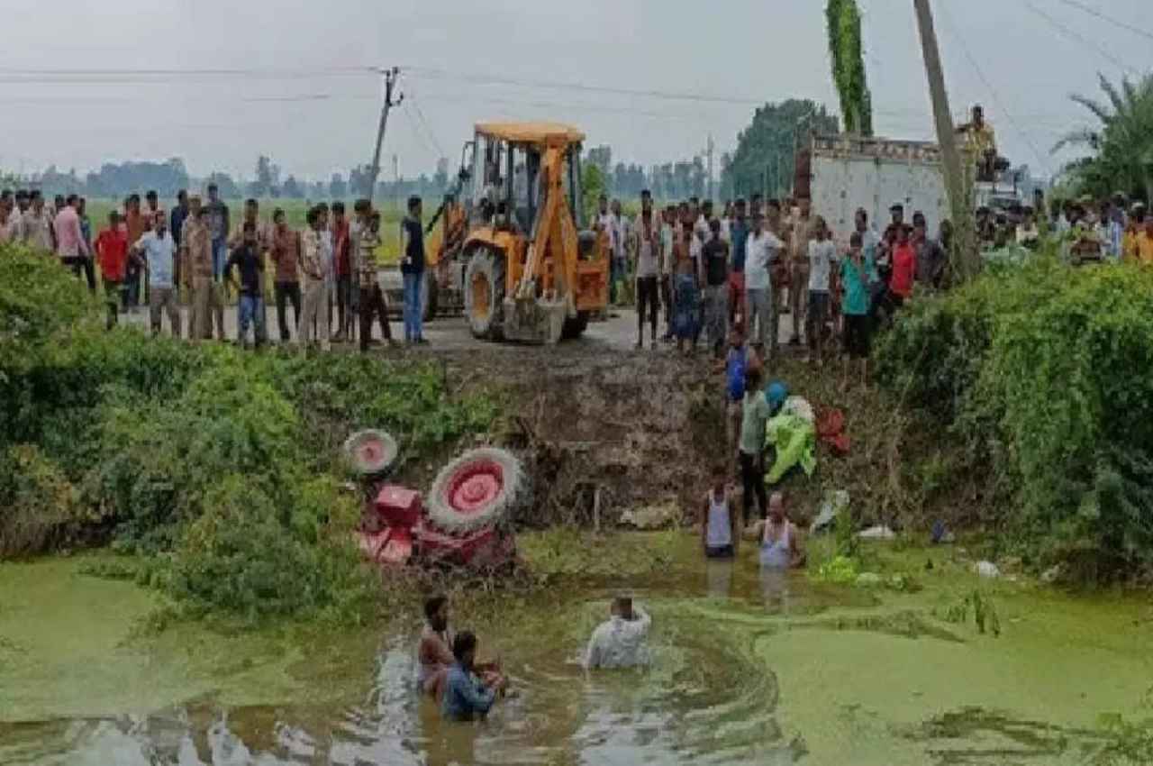 Lucknow News: तालाब में गिरी ट्रैक्टर-ट्रॉली, 10 लोगों की मौत, 40 से ज्यादा घायल