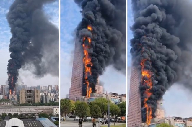 Massive Fire At China