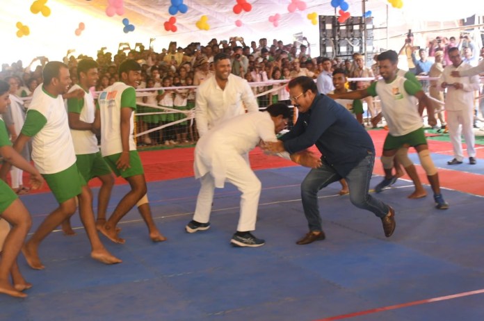 Ministers played Kabaddi in Rajasthan