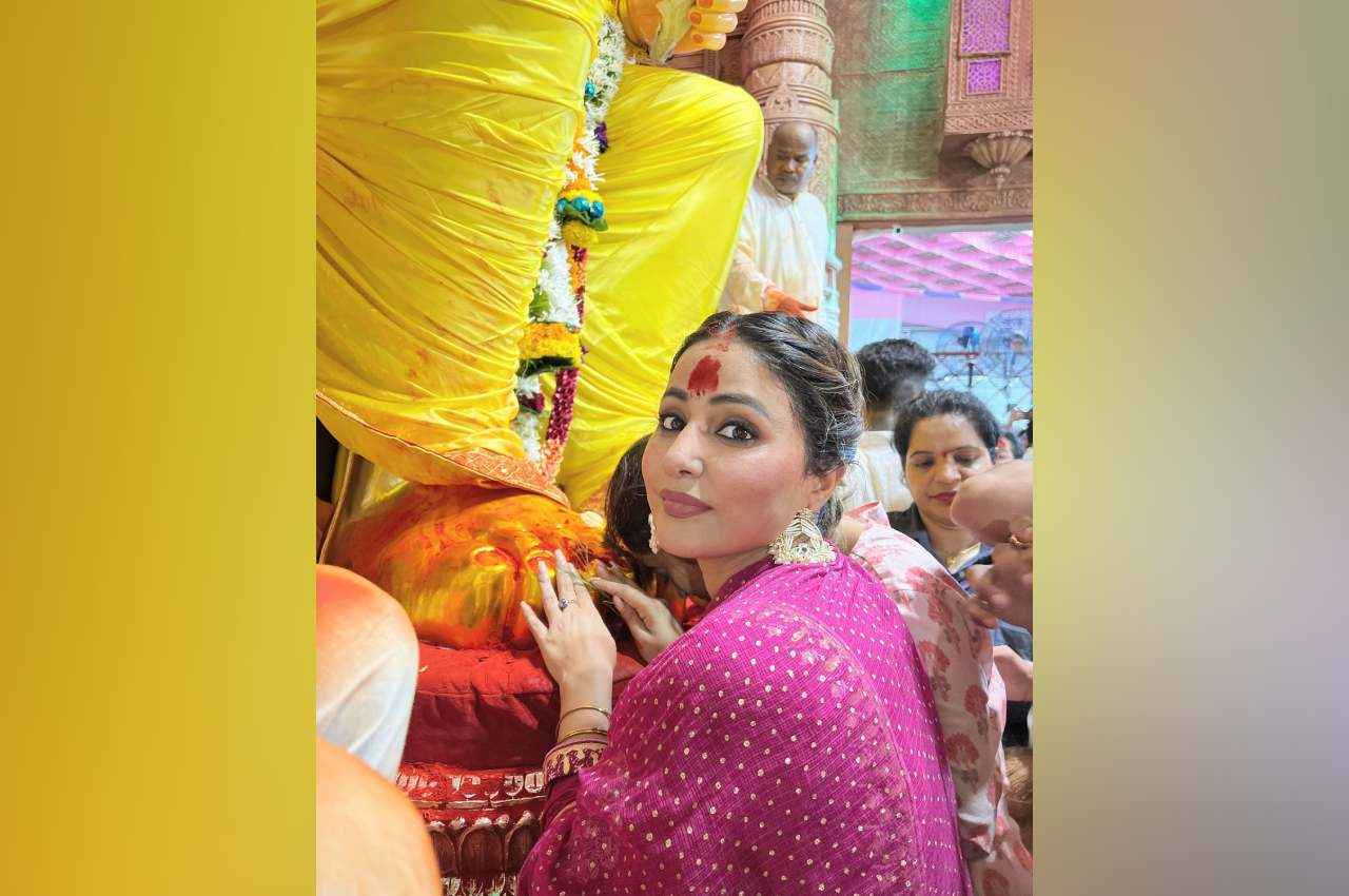 Hina Khan: गणपति के भक्ति में डूबी हिना खान, इस अंदाज में आईं नजर