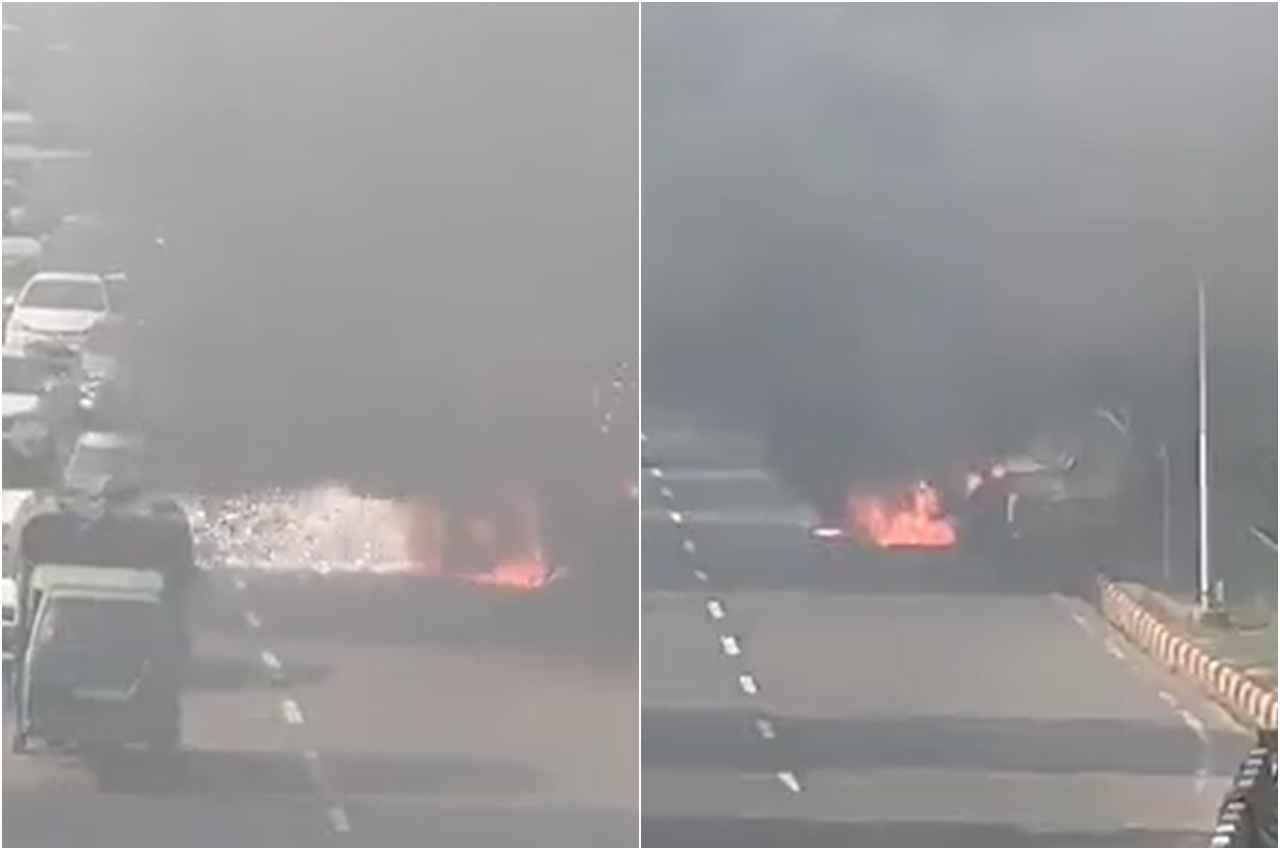 Noida Car Fire