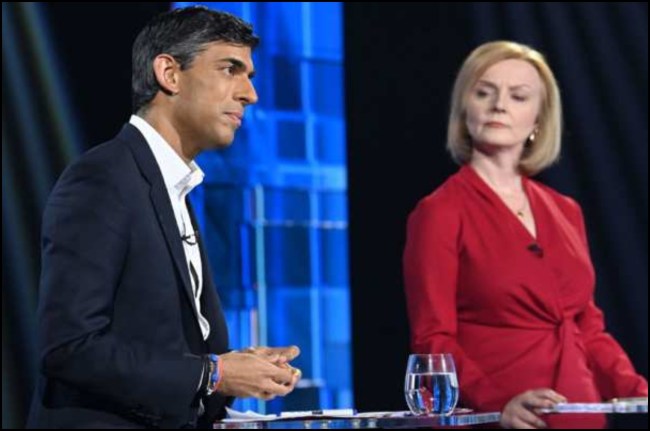 Rishi sunak and Lisa truss