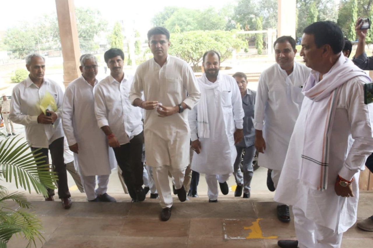 Sachin Pilot reached the assembly
