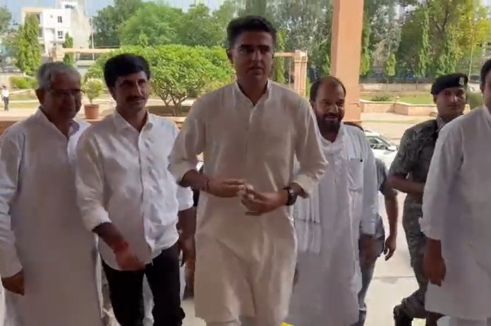Sachin Pilot reached the assembly