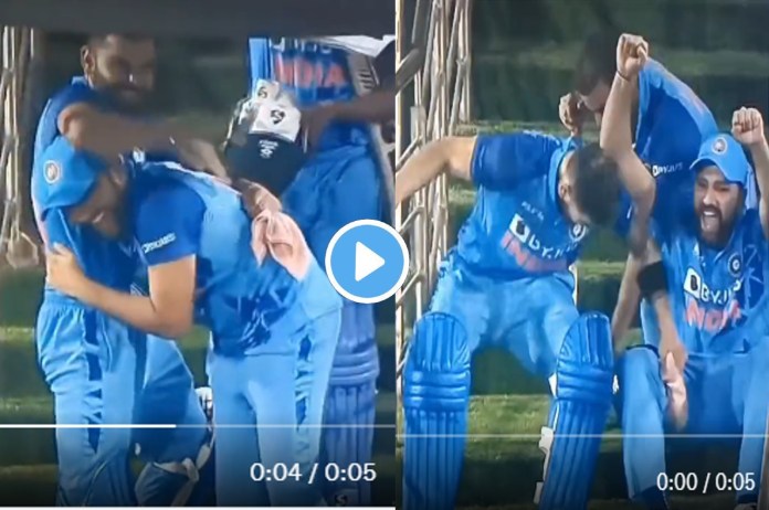 IND vs AUS Virat and rohit dance after india win t20 series against australia