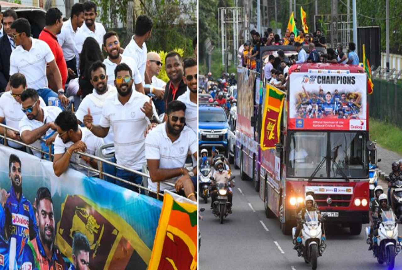 SriLanka Wins Asia Cup: घर वापसी पर श्रीलंका टीम का हुआ जोरदार स्वागत, देखें विजय परेड की फोटोज...