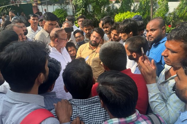 Upen Yadav, president of Rajasthan Unemployed Federation Unified