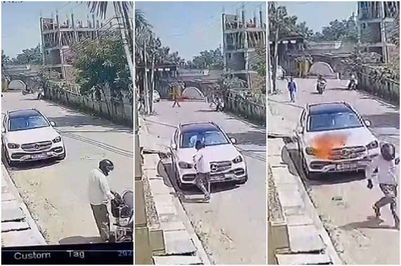 Noida News: मजदूर ने मालिक की मर्सिडीज को लगा दी आग, वजह जानकर दंग रह जाएंगे, देखें Video