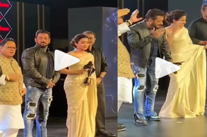 Rashmika Mandanna & Salman Khan Dance on Sami Sami: सलमान और रश्मिका ने स्टेज पर लगाई आग