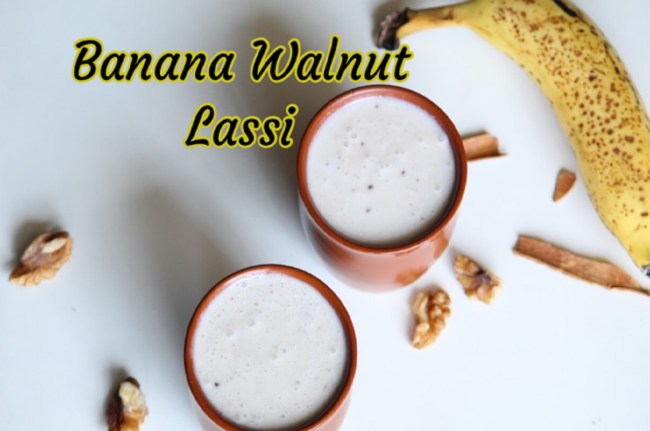 Banana Walnut Lassi