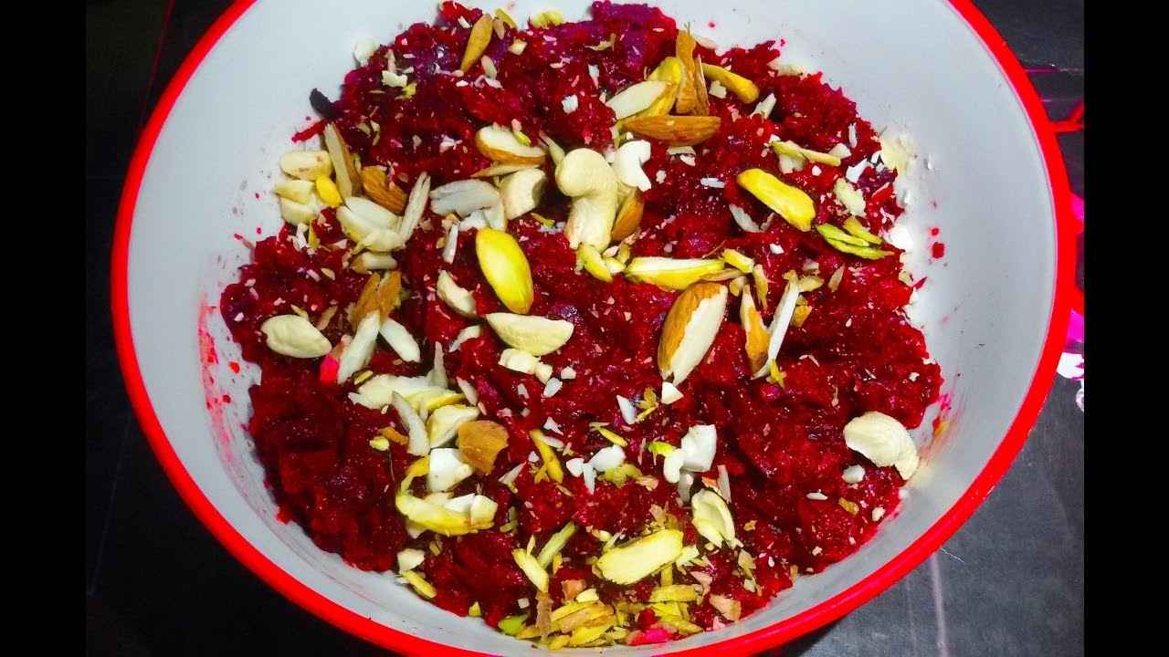 Beet and Coconut Halwa