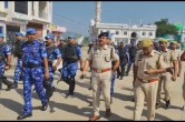 Flag march of soldiers in Jaipur