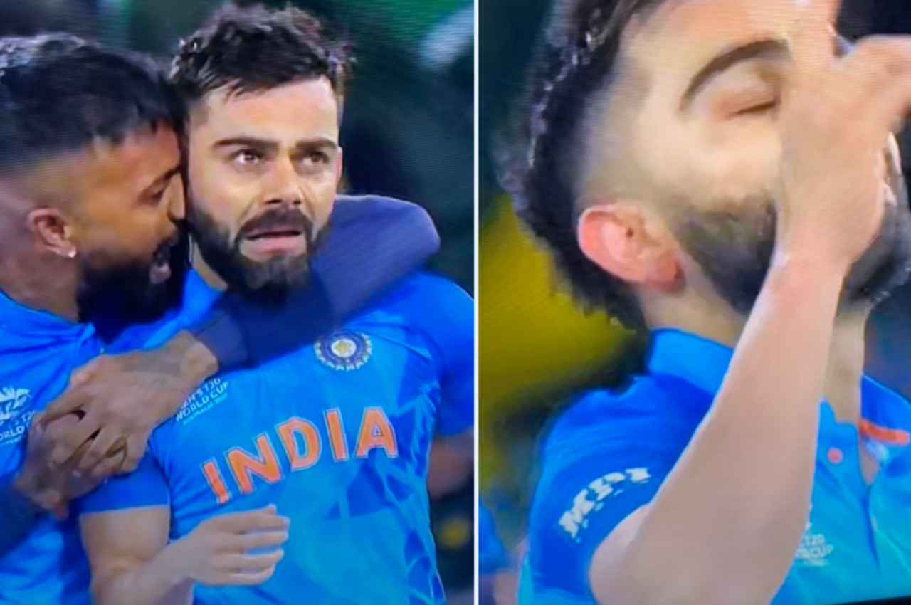 Virat Kohli IND vs PAK: विराट कोहली की आंखों में पहली बार दिखे आंसू, देखिए जीत के बाद जश्न के Video
