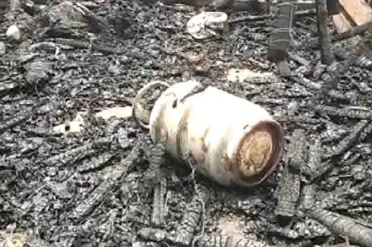 LPG cylinder explodes